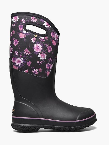 BOGS Boots Deutschland - Classic Tall Painterly Farmstiefel Damen Schwarz Multi DE67853